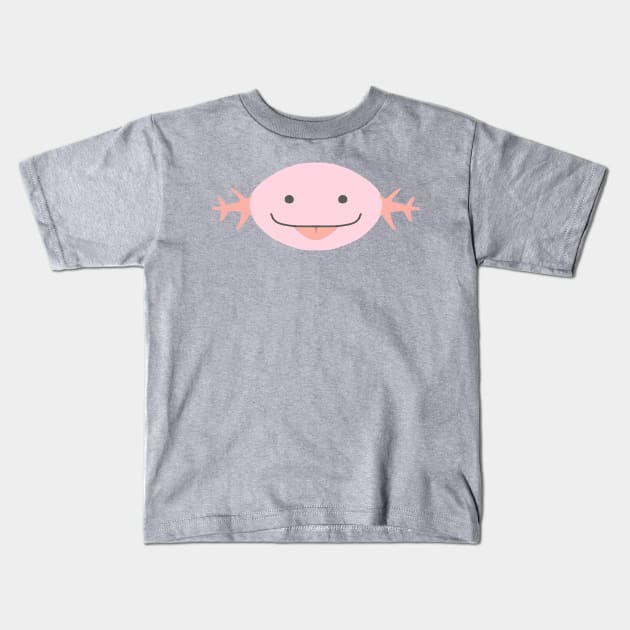 Axolotl Kids T-Shirt by WillowTheCat-